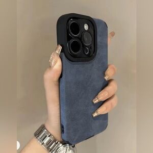 Blue Suede Phone Case iPhone 13 Pro Max